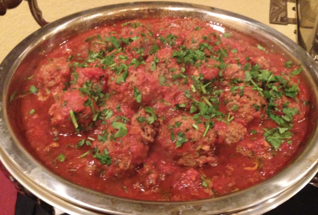 Meatballs in marinara sauce