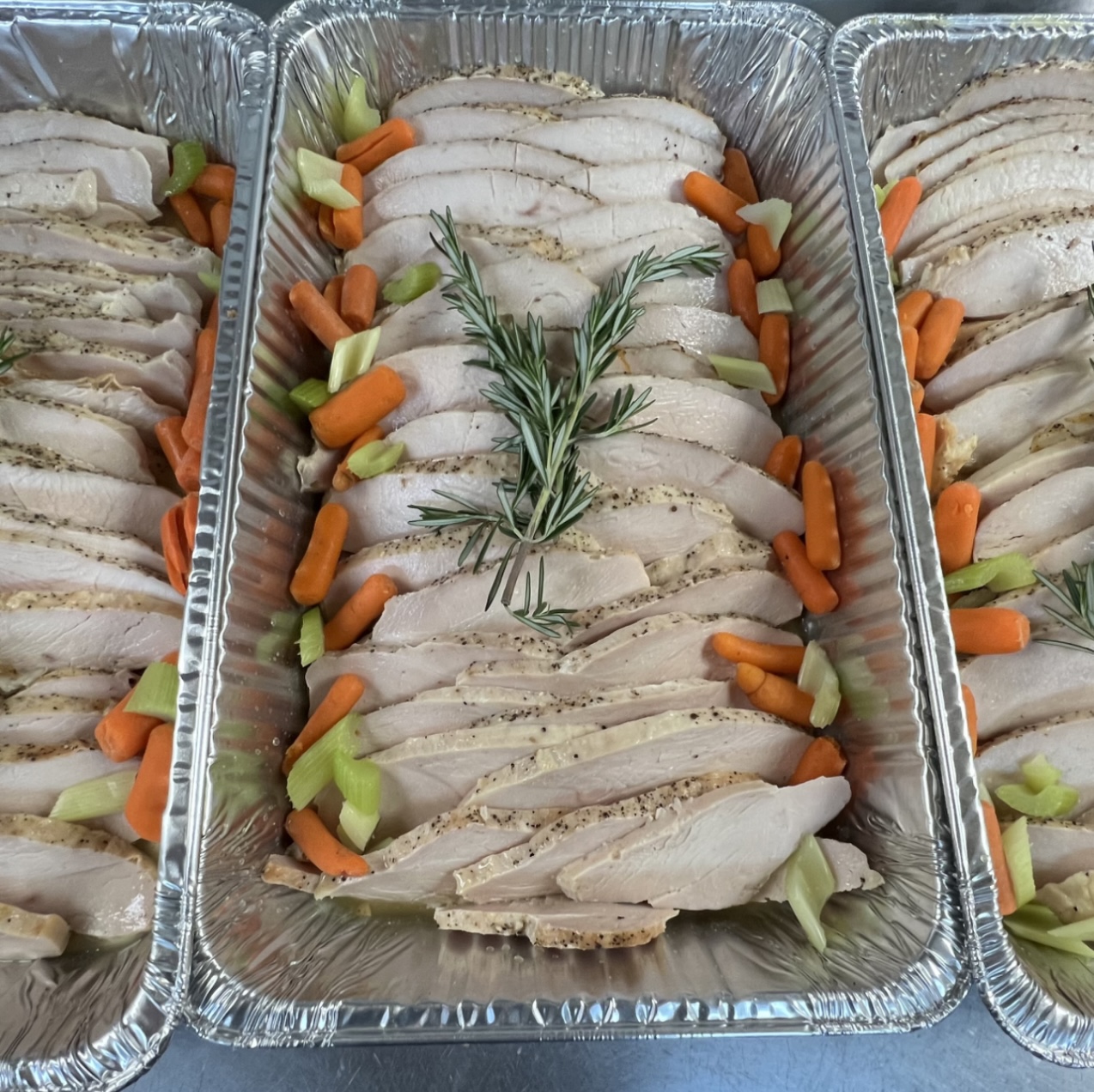 Herb-roasted sliced turkey
